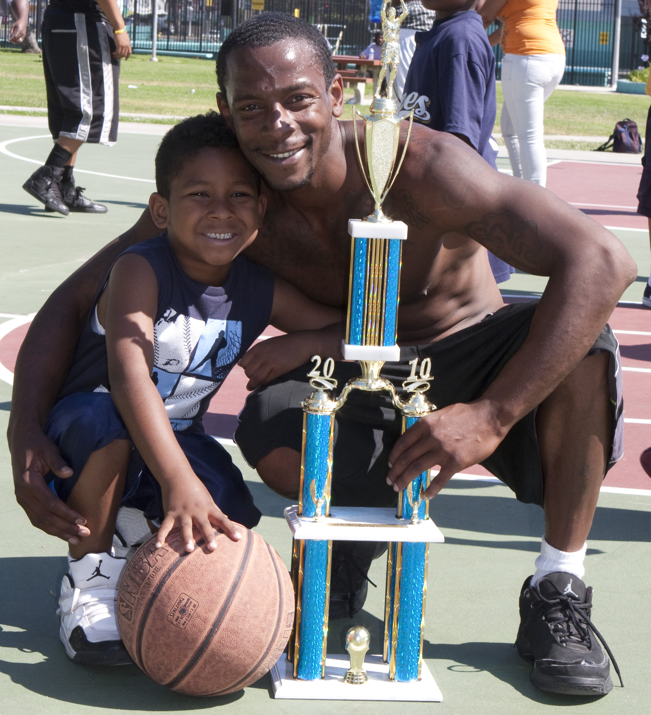 Young Boys In Basketball Team